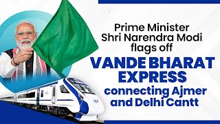PM Shri Narendra Modi flags off Vande Bharat Express connecting Ajmer and Delhi Cantt | BJP Live