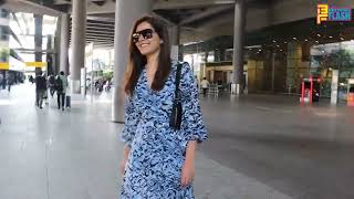 Raashi Khanna And Sanya Malhotra Spotted At Mumbai Airport