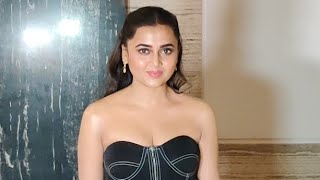 Tejasswi Prakash At Rohit Shetty Office For Her Film School College Ani Life Promotion