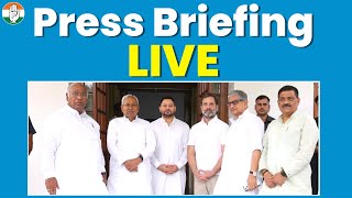 WATCH: Congress President Sh Mallikarjun Kharge and Sh Rahul Gandhi address the media in New Delhi.