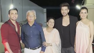 Karan Kundrra and Tejasswi Prakash With Family At School College Ani Life Movie Special Screening