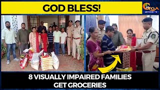 #GodBless! 8 visually impaired families get groceries.