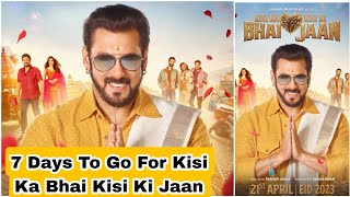 Salman Khan Reveals New Movie Poster And Says 1 Week To Go For Kisi Ka Bhai Kisi Ki Jaan Movie