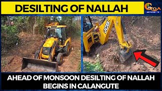 Desilting of Nallah- Ahead of monsoon desilting of nallah begins in Calangute