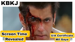 Kisi Ka Bhai Kisi Ki Jaan Movie Passed With UA Certificate With New Screen Time Video: 35