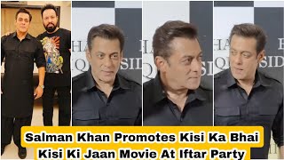 Salman Khan Promotes Kisi Ka Bhai Kisi Ki Jaan Movie In Black Kurta At IftaarParty In Mumbai Video38