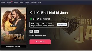 Kisi Ka Bhai Kisi Ki Jaan Movie Crosses 90K Interest On Bookmyshow