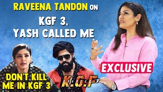 Raveena Tandon aka Ramika Sen Opens On KFG 3, Rocking Star Yash | Exclusive Interview