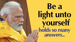 'अप्प दीपो भव:', which means 'Be a light unto yourself'! I PM Modi | Global Buddhist Summit