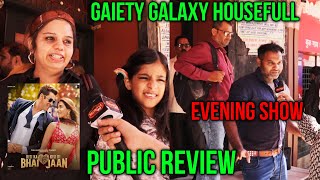 Kisi Ka Bhai Kisi Ki Jaan Public Review | Gaiety Galaxy Theatre Houseful | Salman Khan, Pooja Hegde