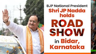 BJP National President Shri JP Nadda holds roadshow in Bidar, Karnataka | #assemblyelection
