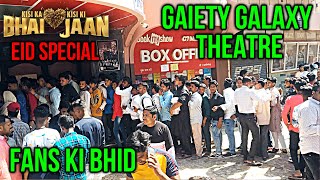 Gaiety Galaxy Me Fans Ki Bhid, Bhaijaan Ka Dhamaka | Kisi Ka Bhai Kisi Ki Jaan | Day 2 | Salman Khan