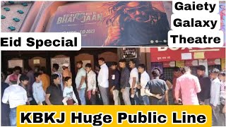 Kisi Ka Bhai Kisi Ki Jaan Movie Huge Public Line Eid Special At Gaiety Galaxy Theatre In Mumbai