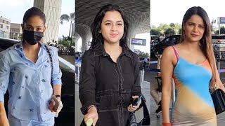 Tejasswi Prakash, Archana Gautam and Mira Kapoor Spotted At Mumbai Airport