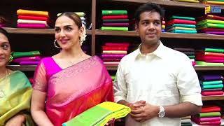 Esha Deol Inaugurates Sundari Silks Shop In Vile Parle