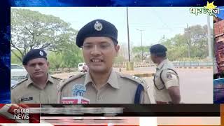 छत्तीसगढ़-दुर्ग पुलिस अधीक्षक डॉ अभिषेक पल्लव ने तेज धूप में जनता से हेलमेट, कार सीट बेल्ट लगाए