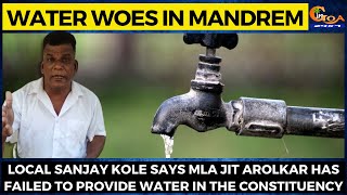 Water woes in Mandrem