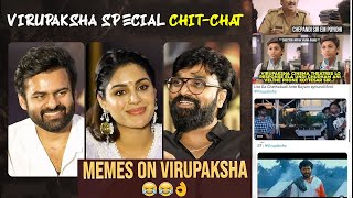Team Virupaksha Special Chit Chat | #BlockbusterVirupaksha  | Sai Dharam Tej | Samyutha | Karthik