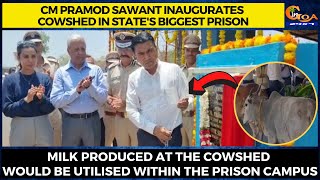 CM Pramod Sawant inaugurates cowshed in state's biggest prison.