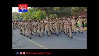 જામનગરમાં ગુજરાત સ્થાપના દિવસની ઉજવણી અન્વયે પોલીસ દ્વારા પરેડ યોજાઇ