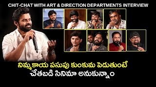 Sai Dharam Tej Chit Chat with Art & Direction Departments of Virupaksha | Karthik Dandu | Sukumar