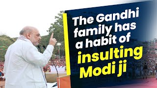 The Gandhi family has a habit of insulting Modi ji