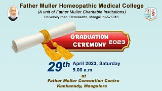 Graduation Ceremony 2023 | 29-04-2023 | Father Muller Homeopathic Medical College || V4news Live
