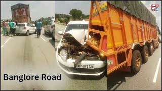 Tez Raftaar Car Aur Lorry Ka Hua Hadesa | Banglore City Road |@SachNews