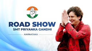 LIVE: Smt. Priyanka Gandhi ji leads a mega roadshow in Dharwad, Karnataka.