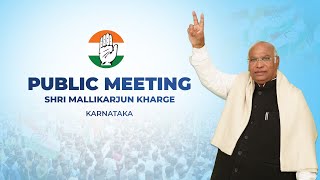 LIVE: Congress President Shri Mallikarjun Kharge addresses the public in Krishnarajpet, Karnataka.