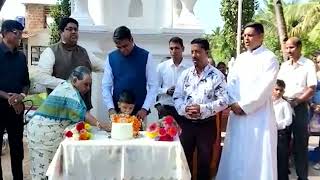 MLA Jit Arolkar celebrates his birthday with parishioners & Parish priest Rev. Fr. Ronald