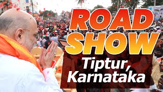 Union Home and Cooperation Minister Shri Amit Shah holds roadshow in Tiptur, Karnataka | BJP Live