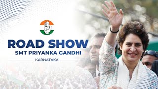 LIVE: Smt. Priyanka Gandhi ji leads a massive roadshow in Kudachi, Karnataka.