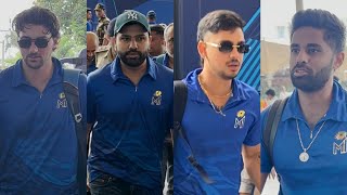 Mumbai Indians Team Spotted At Mumbai Airport