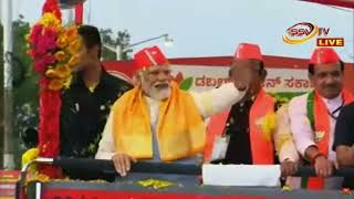 PM Modi Road Show in Kalaburagi Karnataka live @SSV TV