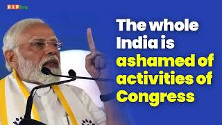 Congress neither has a development-related issue nor a vision I PM Modi
