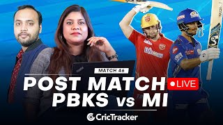 LIVE: PBKS vs MI | Post Match Live | Match 46 | IPL 2023