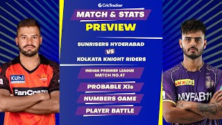 SRH vs KKR | Match Stats and Preview | IPL 2023 | 47th Match | CricTracker