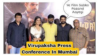 Virupaksha Hindi Version Press Conference In Mumbai Featuring Sai Dharam Tej, Samyuktha Menon