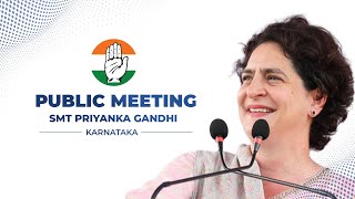 LIVE: Smt. Priyanka Gandhi ji addresses the public in Hirikerur, Karnataka.