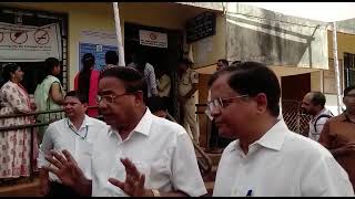 #Watch- Minister Ravi Naik casts his vote for Ponda Municipal Elections