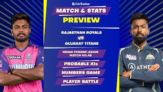 RR vs GT | Match Stats and Preview | IPL 2023 | 48th Match | CricTracker