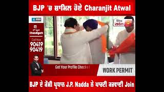 BJP 'ਚ ਸ਼ਾਮਿਲ ਹੋਏ Charanjit Atwal, BJP ਦੇ ਕੌਮੀ ਪ੍ਰਧਾਨ J.P. Nadda ਨੇ ਪਾਰਟੀ ਕਰਵਾਈ Join