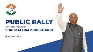 LIVE: Congress President Shri Mallikarjun Kharge interacts with the public in Yedrami, Karnataka.
