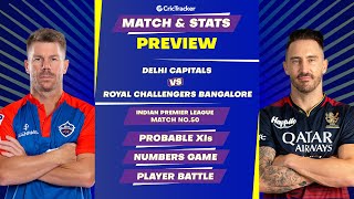 RCB vs DC | Match Stats and Preview | IPL 2023 | 50th Match | CricTracker