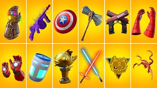 Evolution of All Mythic Weapons & Items Fortnite (Chapter 1 to Chapter 4 Season 2)