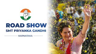 LIVE: Smt. Priyanka Gandhi ji leads a massive roadshow in Vijayanagar, Karnataka.