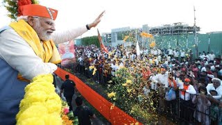 PM Modi Gulbarga Grand Entry Highlights