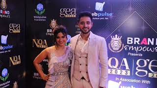 Aditi Sharma And Adnan Khan Arrived National Quality Awards 2023