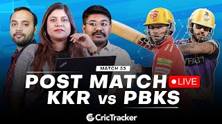 LIVE: IPL 2023 | Match 53 | Kolkata Knight Riders vs Punjab Kings - Post-Match Analysis